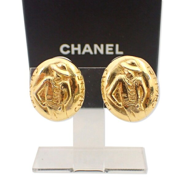 CHANEL Authentic Gold Earrings